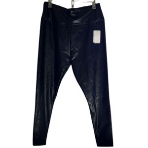 BP by Nordstrom large Black Faux Leather high waist Leggings NWT